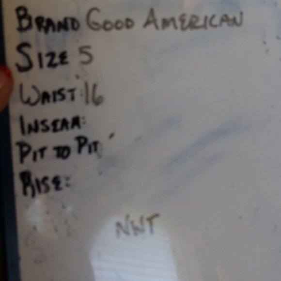 NWT Good American Capri-Length High-Waisted Leggings – Black – Size 5 (16–18) - Picture 6 of 6